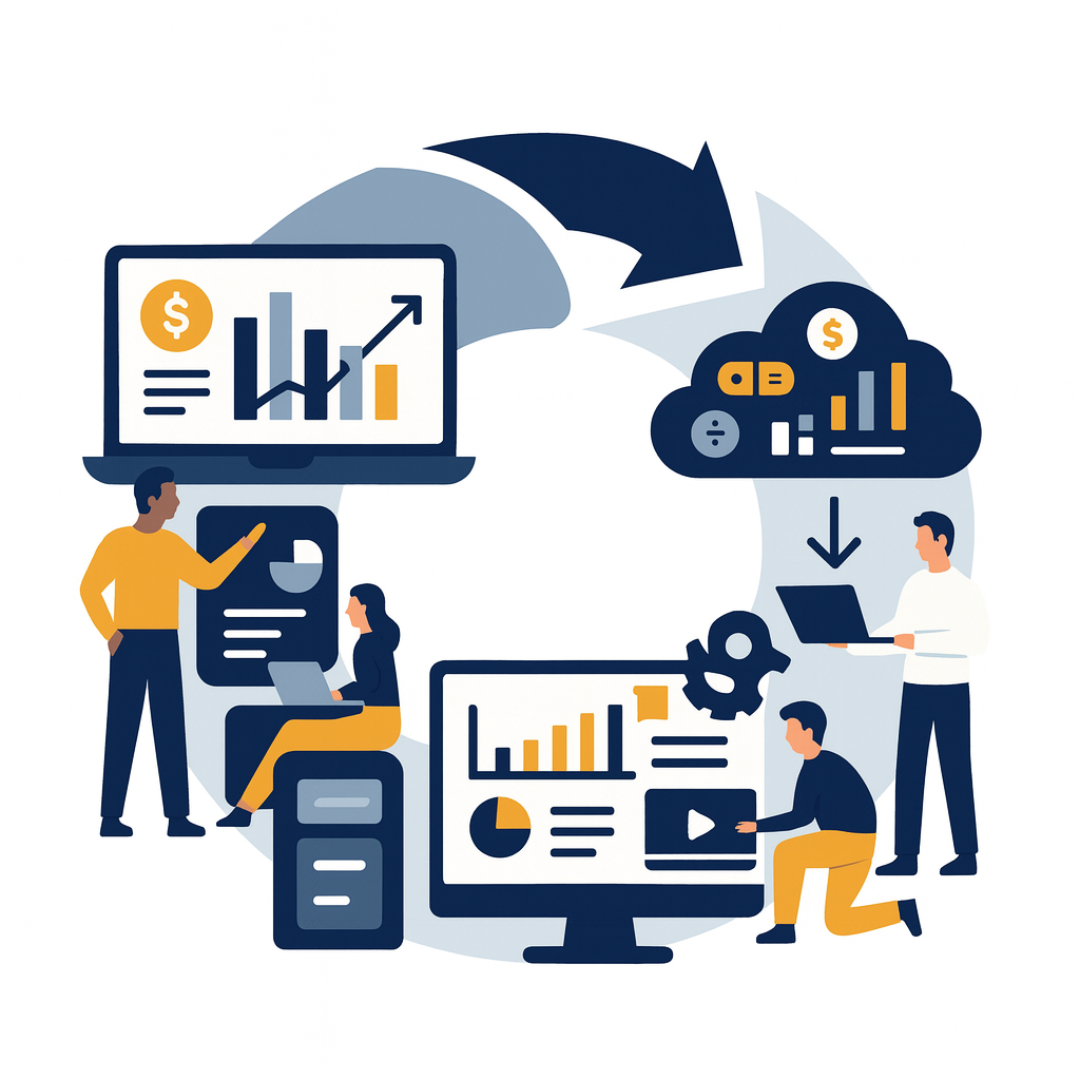 Diagrama del ciclo de innovación de Kaione - Proceso de transformación digital de consultoría a tecnología